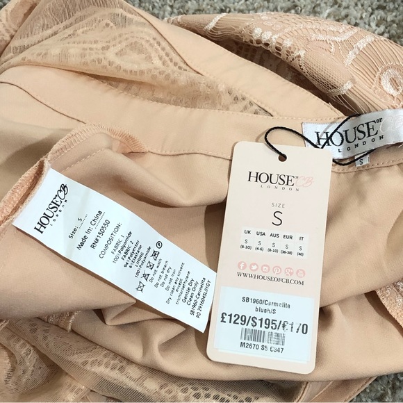 House of CB Carmelita blush dress jumpsuit - Picture 8 of 9